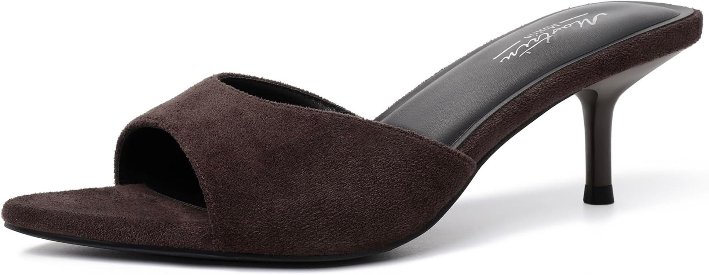 Mostrin Kitten Heels for Women Pointed Toe Vintage Mules Heels Sexy Slip on Stiletto Backless San... | Amazon (US)