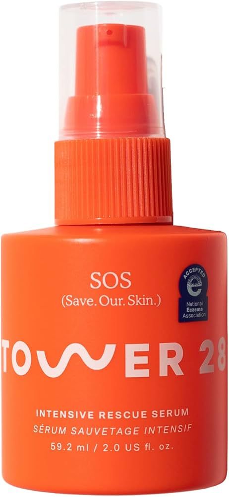 Tower 28 SOS Intensive Rescue Serum for Sensitive Skin, Hypochlorous Acid Skin Care, Soothes Irri... | Amazon (US)