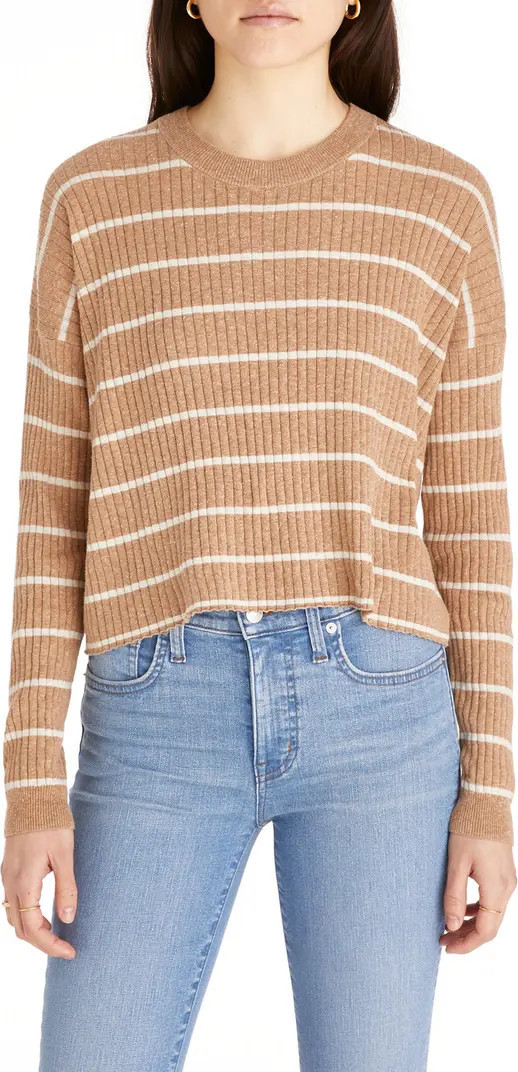 No Strings Attached Stripe Crewneck Sweater | Nordstrom