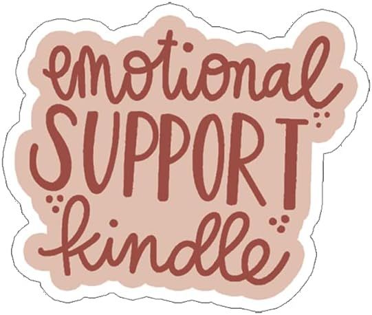 HTLiem Emotional Support Kindle Vinyl Sticker, Stickers for Laptop, Book Lover Gift, Water Bottle... | Amazon (US)