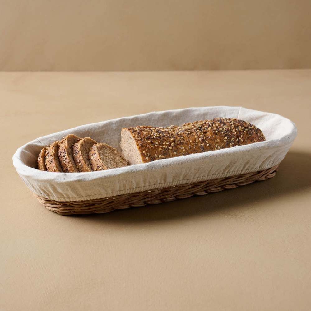 Lasata Oblong Rattan Bread Basket | Magnolia
