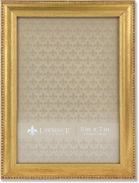 Amazon.com: Lawrence Frames Classic Bead Picture Frame, 5x7, Gold : Everything Else | Amazon (US)