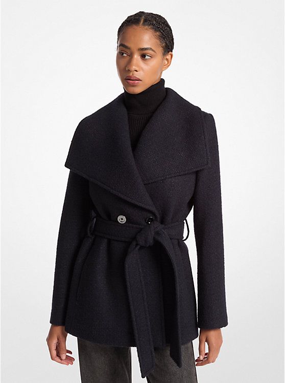 Wool Blend Belted Coat | Michael Kors US