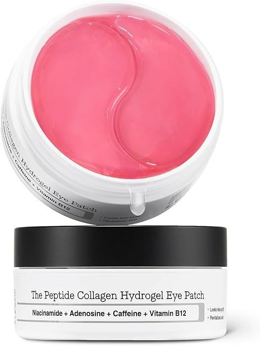 COSRX Pink Peptides Collagen Hydrogel Eye Patch for Puffy Eyes and Dark Circles, Under Eye Mask, ... | Amazon (US)
