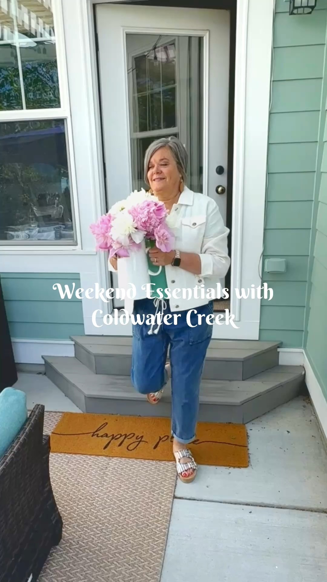 Weekend essentials, made easy with @ColdwaterCreek!
#ad I’m living in these Walkabout Lightweight Tapered Jeans—seriously the comfiest, breeziest jeans ever. Add the softest cotton v-neck tee in the happiest green and my go-with-everything washable linen jacket (a forever favorite!), and I’m set for sunshine.

Don’t even get me started on the sandals—frayed edges, silver buckles, and just the right amount of flair.

This outfit has me feeling relaxed, pulled together, and 100% ready for summer adventures!

#ColdwaterCreek #MyColdwater #SummerInStyle #WomenOver50Style #WeekendOutfit #EffortlessStyle #LightweightLayers

#LTKSummerEdit #LTKStyleTip #LTKMidsize