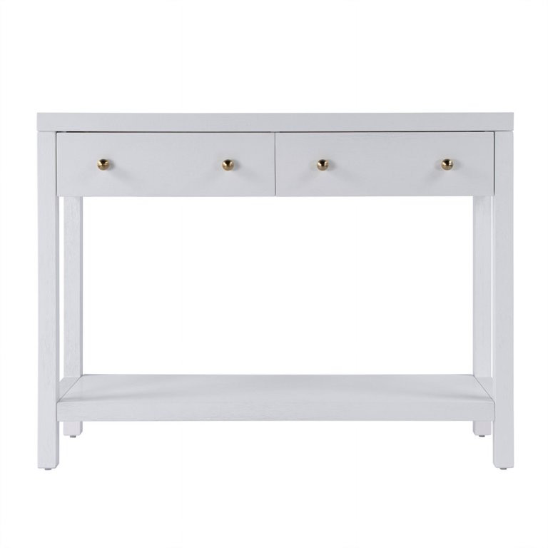 Butler Specialty Company Nora 2 Drawer Console Table - White | Walmart (US)