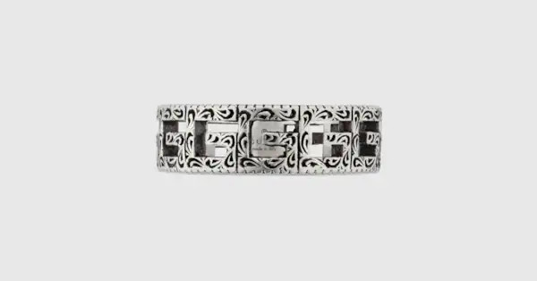 Silver ring with Square G | Gucci (US)