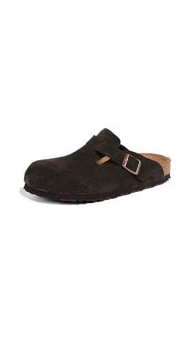 Birkenstock Men's Boston Soft Footbed Clogs, Mocha, Brown, 10-10.5 | Amazon (US)