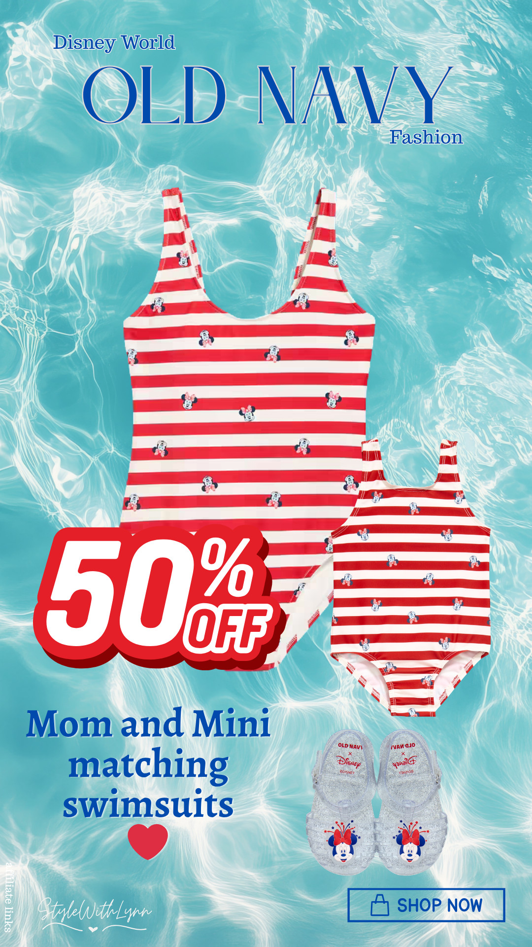 🏃🏼‍♂️‍➡️Run! 50% off EVERYTHING online at Old Navy!  They have the cutest Disney inspired pieces, perfect for your next Disney World vacation. 💦

Disney World Resort vacation
Mickey Mouse swimsuits
Old Navy Sale 

 #LTKSaleAlert #LTKTravel #LTKKids