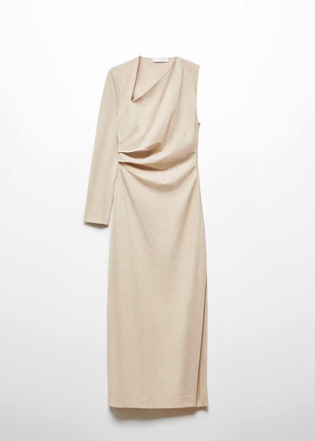 Asymmetric draped gown | MANGO (US)