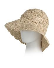 Solid Hand Crochet Bucket Hat | TJ Maxx