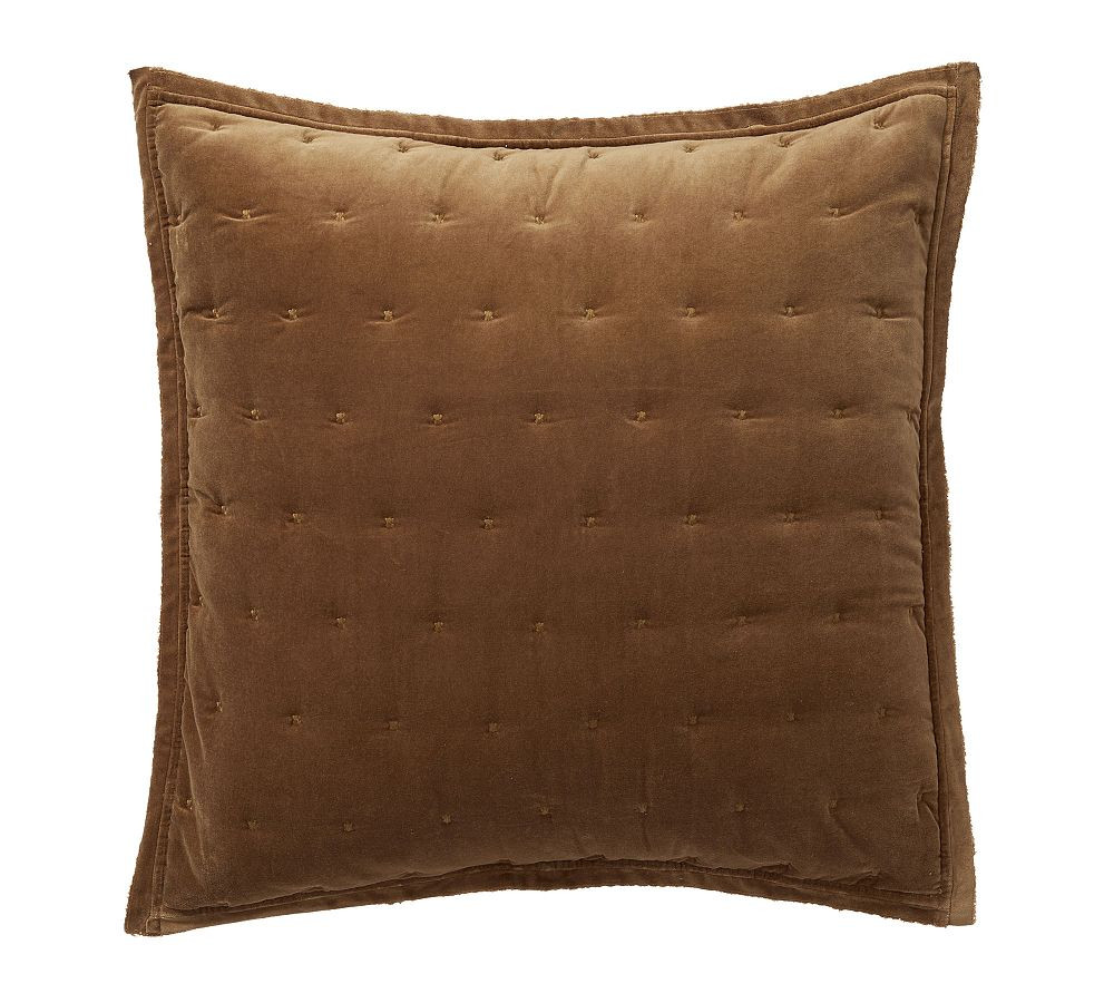 Velvet Tufted Quilted Sham | Pottery Barn (US)