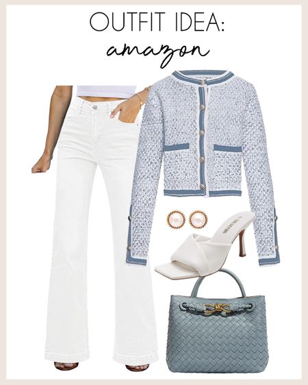 Chic springy outfit idea from Amazon!

#amazonfashion 

Amazon style. Amazon fashion. Amazon outfit idea. Amazon spring style. Amazon white jeans  

#LTKfindsunder100 #LTKstyletip #LTKSeasonal