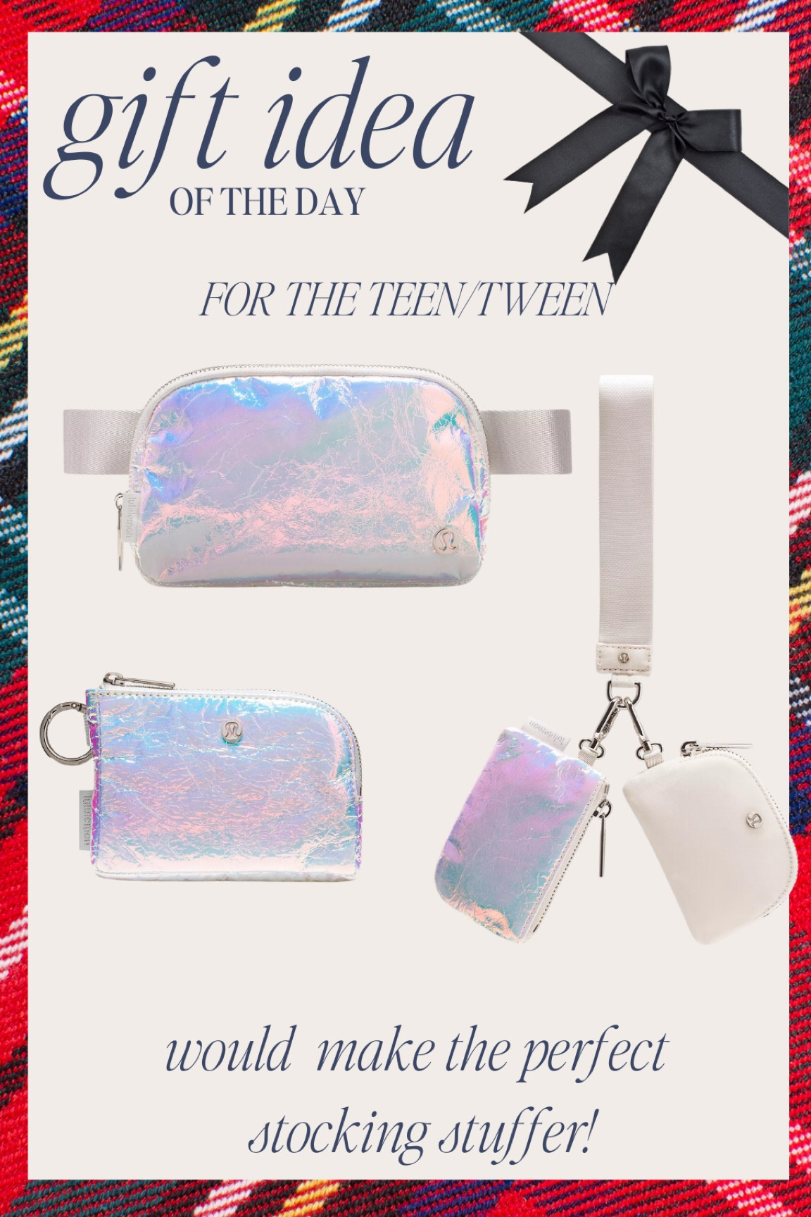 The new lululemon iridescent collection is perfection. The teens and tweens will love these belt bags!!

#LTKSeasonal #LTKGiftGuide #LTKFindsUnder100