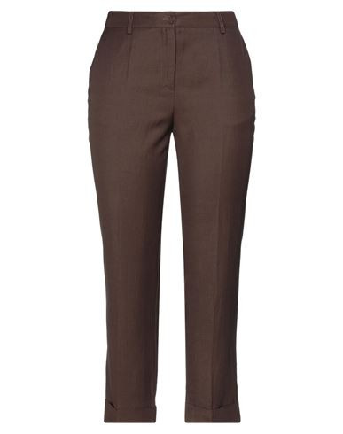 P. a.r. o.s. h. Woman Pants Brown Size XS Viscose, Linen | YOOX (US)