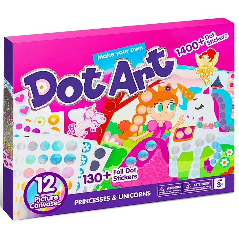 Joyfy Unicorns and Princess Dot Markers, Over 1470 Pcs Sticker Poke A Dot Book, Ages 3-5 Toddler ... | Walmart (US)
