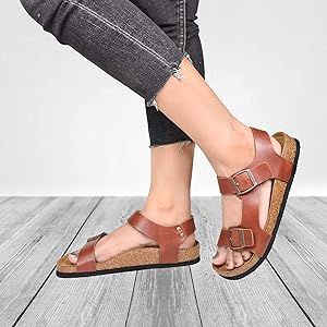 Amulet Women's Arch Support Ankle Strap Sandal | Amazon (US)