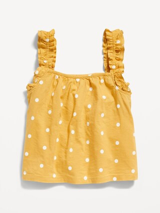 Sleeveless Printed Ruffled Swing Top for Girls | Old Navy (US)
