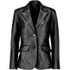 Jild Classic 2-Button Lambskin Leather Blazer Women - Casual Coat Long Sleeves Suit Style Leather... | Amazon (US)