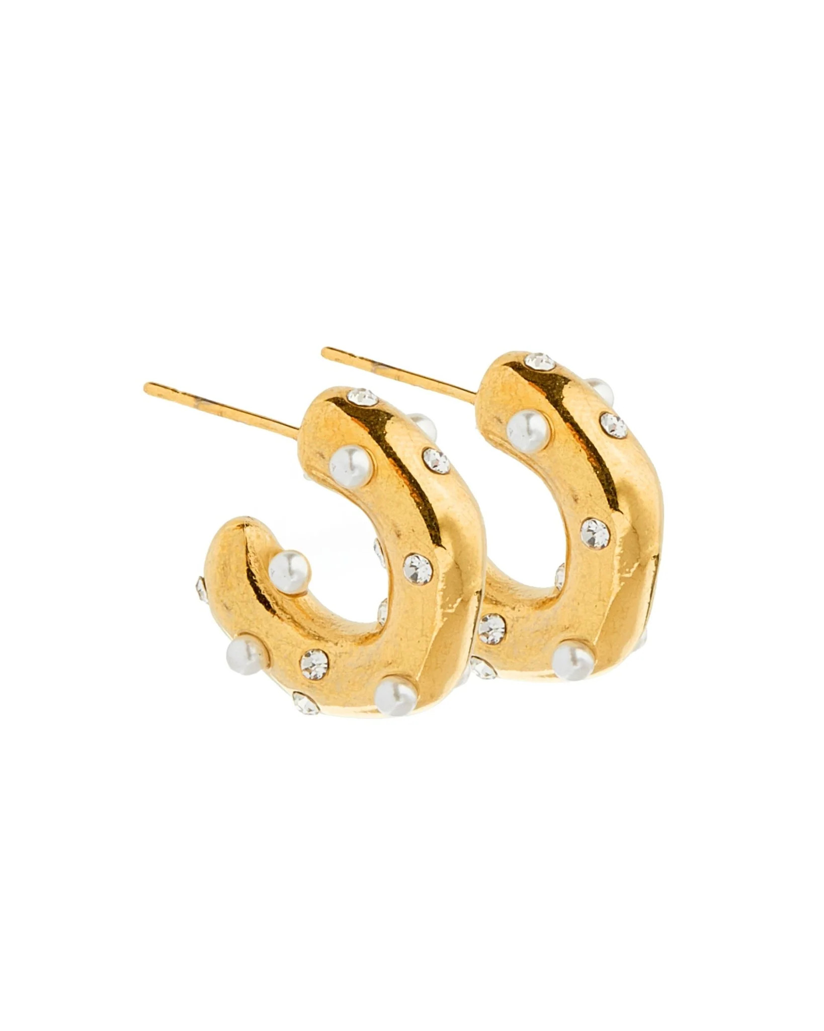 Kaitlyn Hoop Earrings - Gold - Shop LINNY CO | LINNY CO LLC