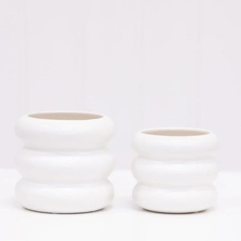 Mainstays 5" White Ceramic Bubble Planter | Walmart (US)