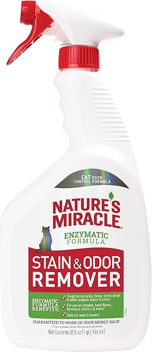 Nature's Miracle Stain and Odor Remover, Spot Stain and Pet Odor Eliminator, Enzymatic Formula, 3... | Amazon (US)