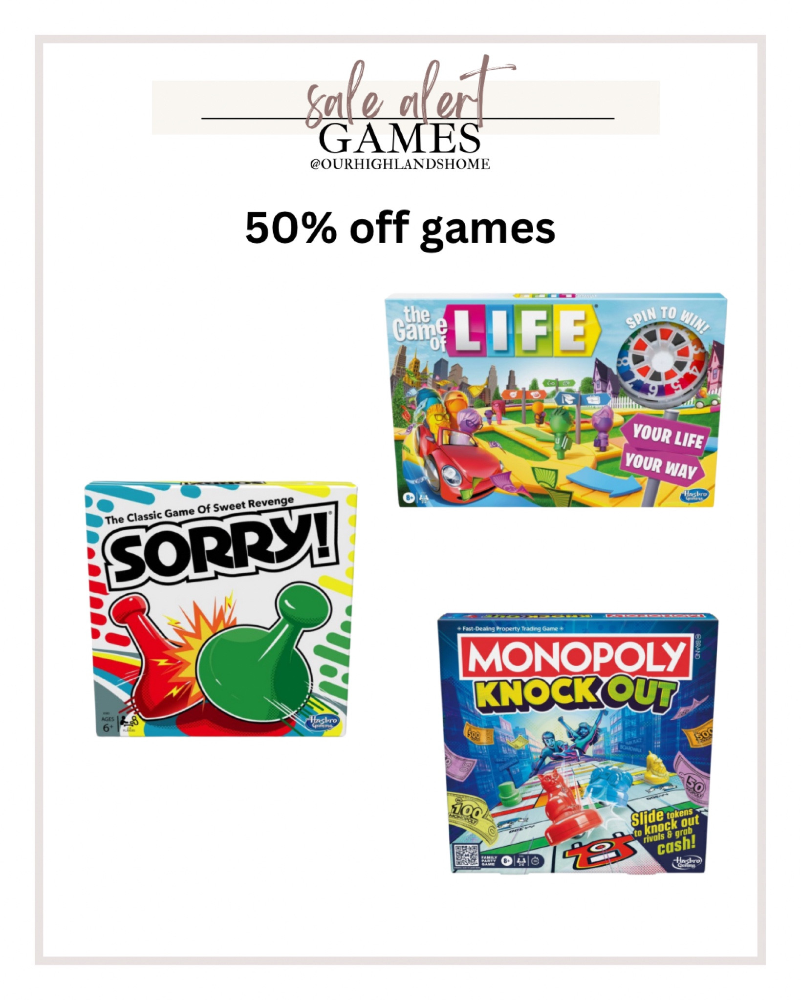 50% off board games at target. we love getting a game for christmas 

#LTKKids #LTKHoliday #LTKGiftGuide