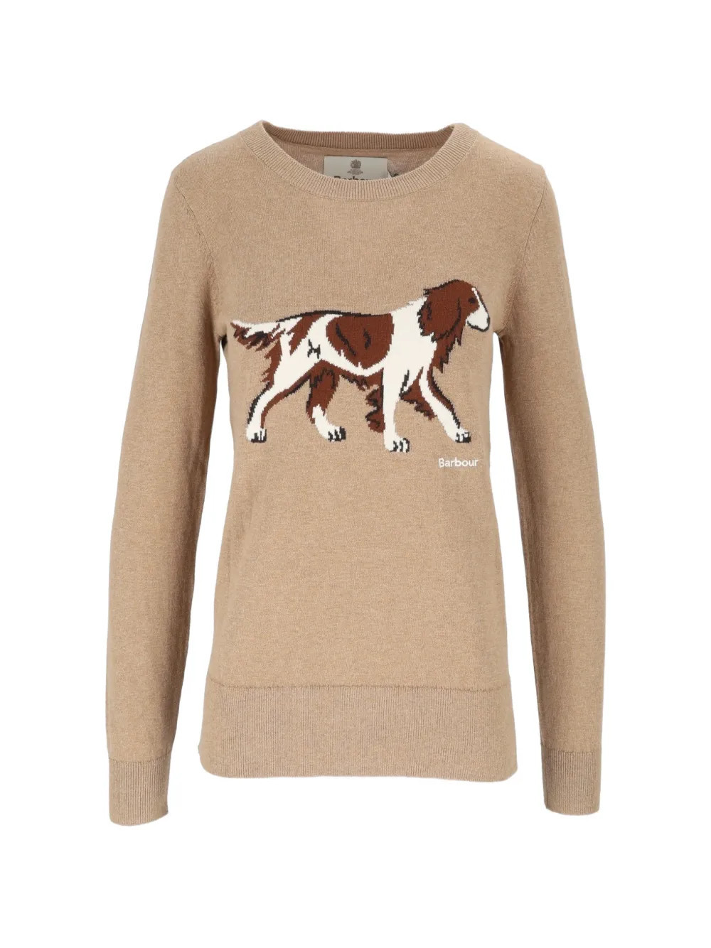 Barbour Fareham dog-intarsia sweater - Neutrals | Farfetch Global