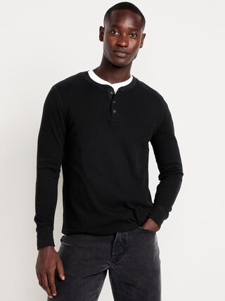Waffle Henley T-Shirt | Old Navy (US)