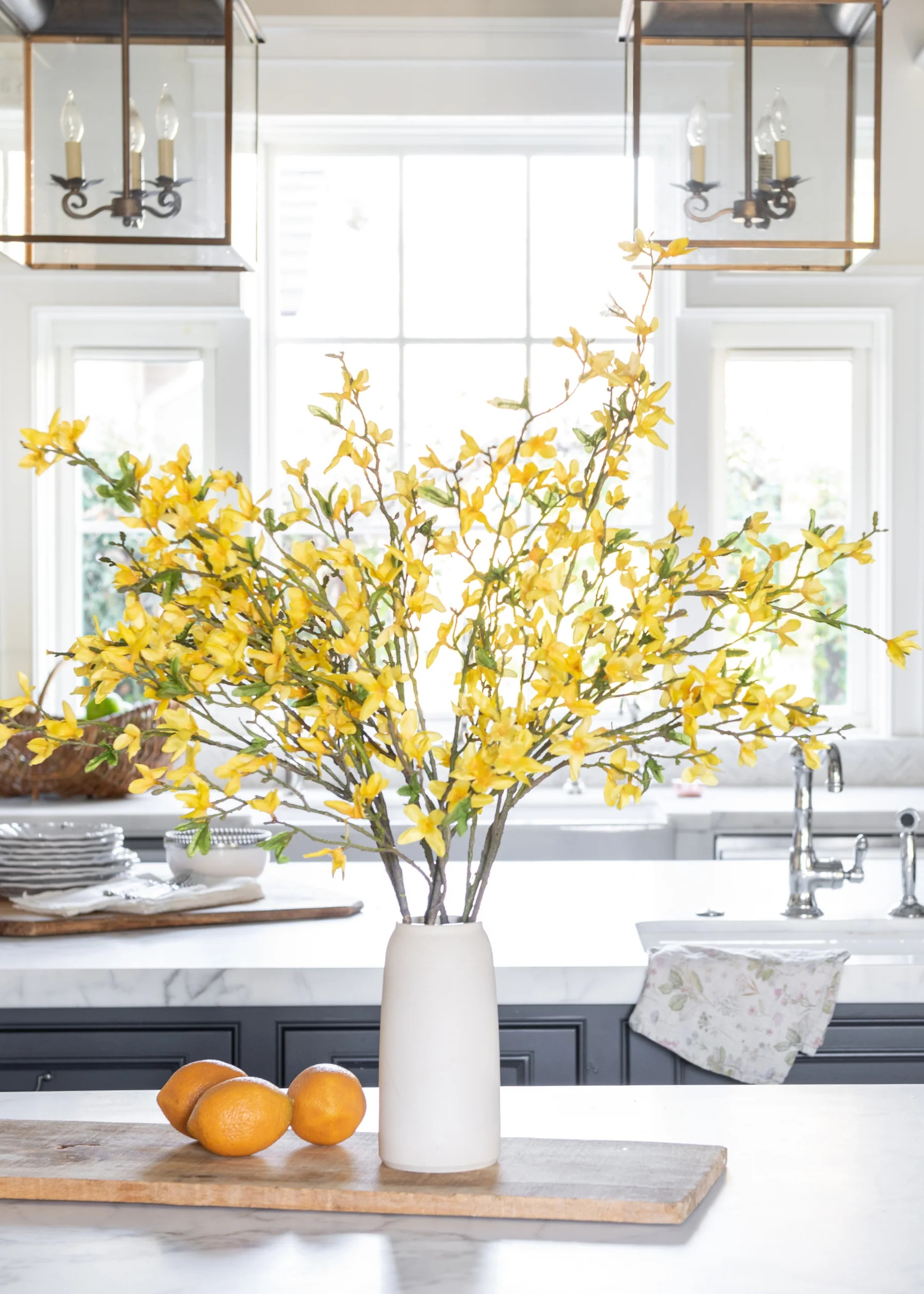 Yellow Forsythia Bush | Artificial Spring Flowers at Afloral | Afloral