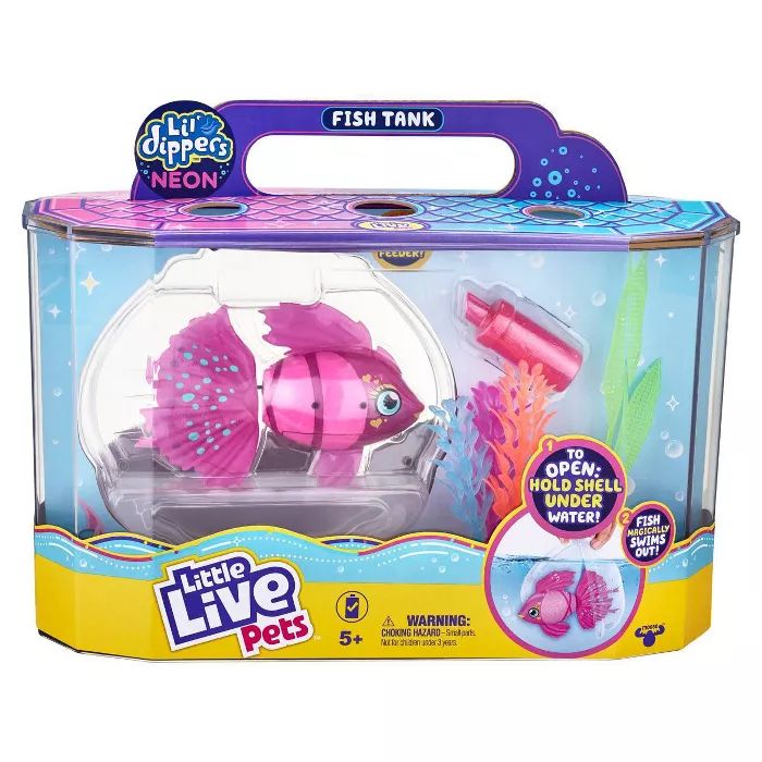 Little Live Pets Lil&#39; Dippers Neon Fish Tank Playset | Target