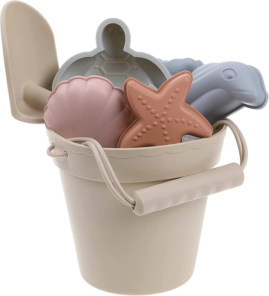 Silicone Beach Toys for Kids - Baby Sandbox Toys - Best Silicone Toddler Beach Toy Set for Travel... | Amazon (US)