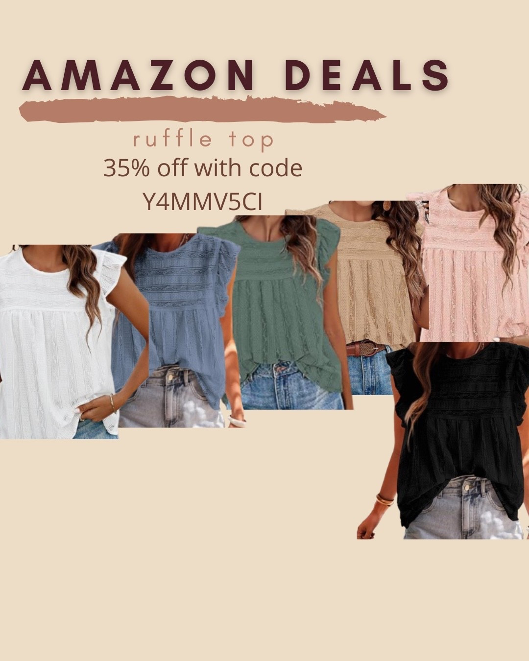 $20 ends 5/23

Amazon fashion
Amazon deals
Ruffle sleeve top

#LTKSaleAlert