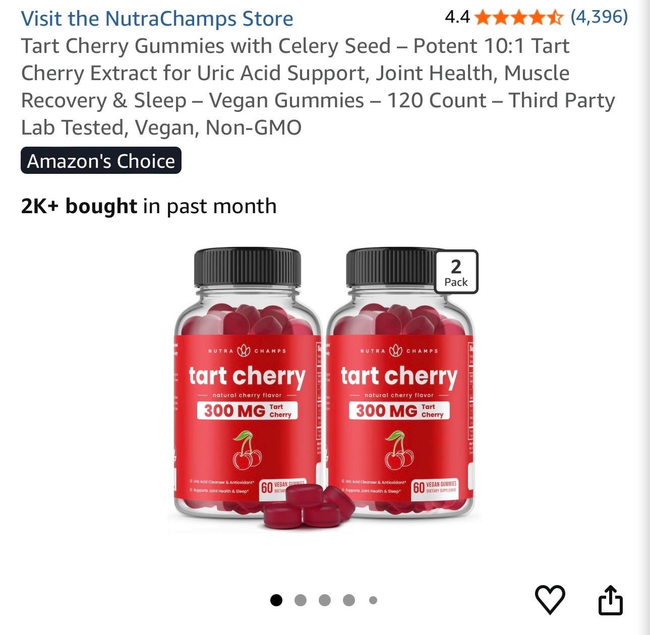 Tart Cherry Gummies to help support joint health, muscle recovery, sleep, and uric acid 🍒 Shop now on Amazon!

#LTKSaleAlert #LTKdayinmylife #LTKselfcare