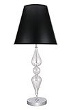 Aspen Creative 40088-1 29" High Transitional Metal & Glass Table Lamp in Clear Colored Glass with Em | Amazon (US)