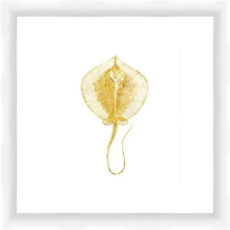 Golden Sea Creature II Wall Art, 14x14 | Walmart (US)