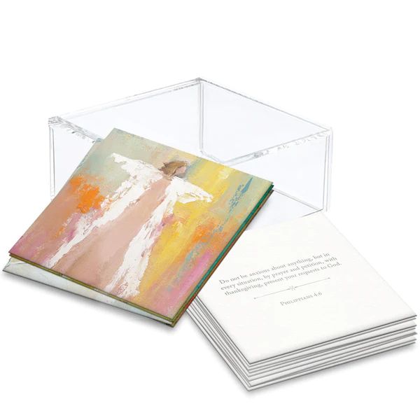 Anne Neilson Home Lucite Boxed 100 Days of Scripture Cards, Angel Series | Waiting On Martha