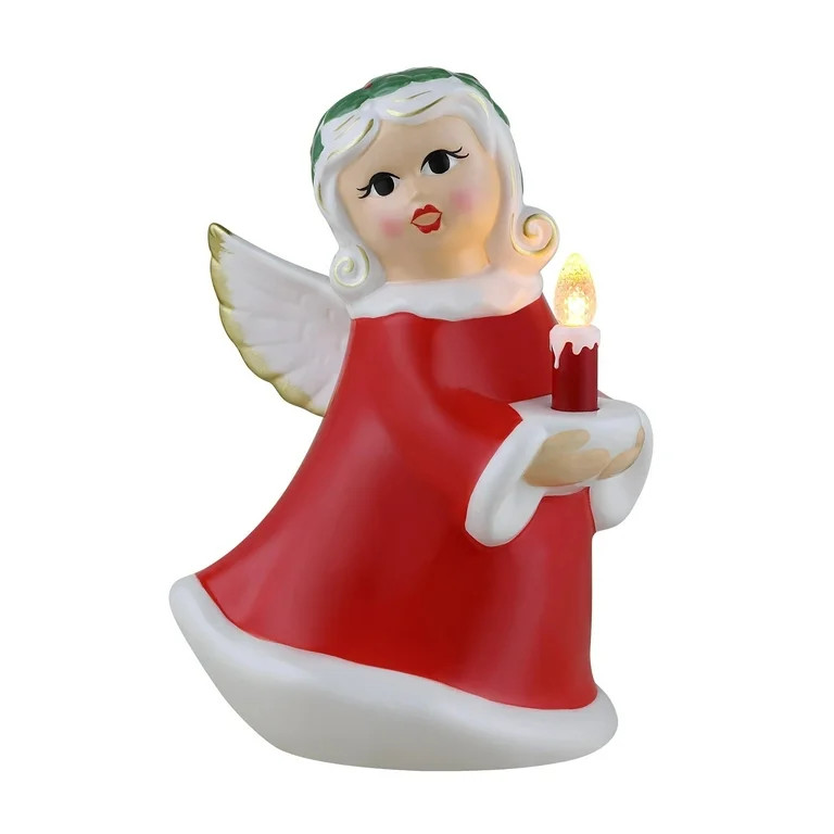 Mr. Christmas 9 in. Nostalgic Ceramic Figure - White Angel - Walmart.com | Walmart (US)