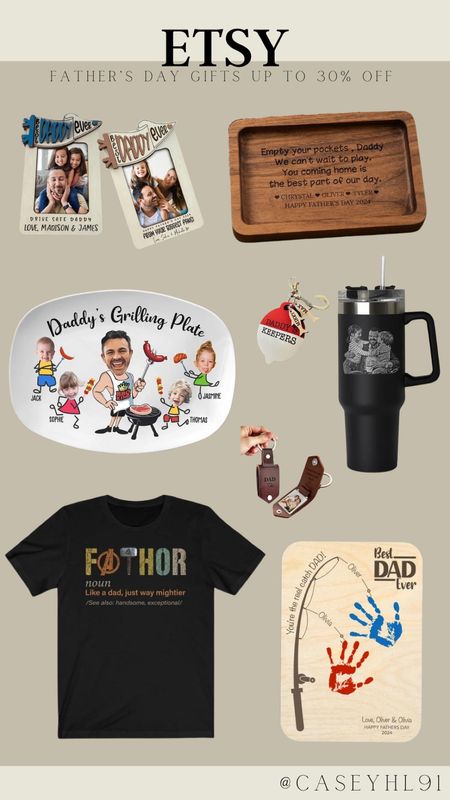 These Father’s Day gifts on Etsy are up to 30% off! There is something for every type of dad! 

#LTKSaleAlert #LTKGiftGuide #LTKMens