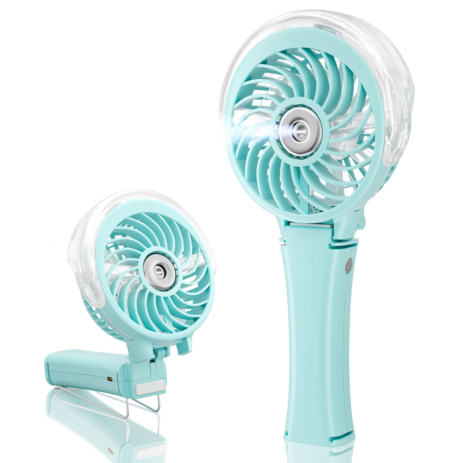HandFan Upgraded Portable Handheld Misting Fan, Rechargeable Personal Mister Fan, Spray Water Mis... | Amazon (US)