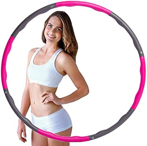 Hula Hoops for Adults Weight Loss, Weighted Hula Hoop for Exercise and Fitness, 8 Sections Adjust... | Amazon (US)