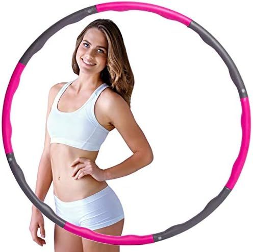 Hula Hoops for Adults Weight Loss, Weighted Hula Hoop for Exercise and Fitness, 8 Sections Adjust... | Amazon (US)