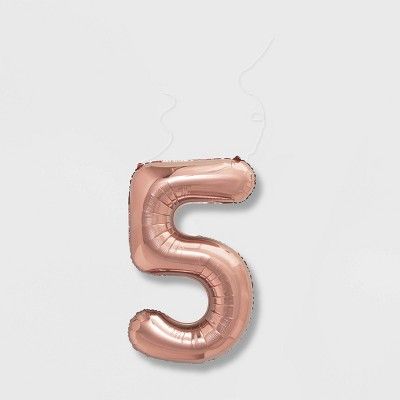 "5" Foil Balloon Rose Gold - Spritz™ | Target