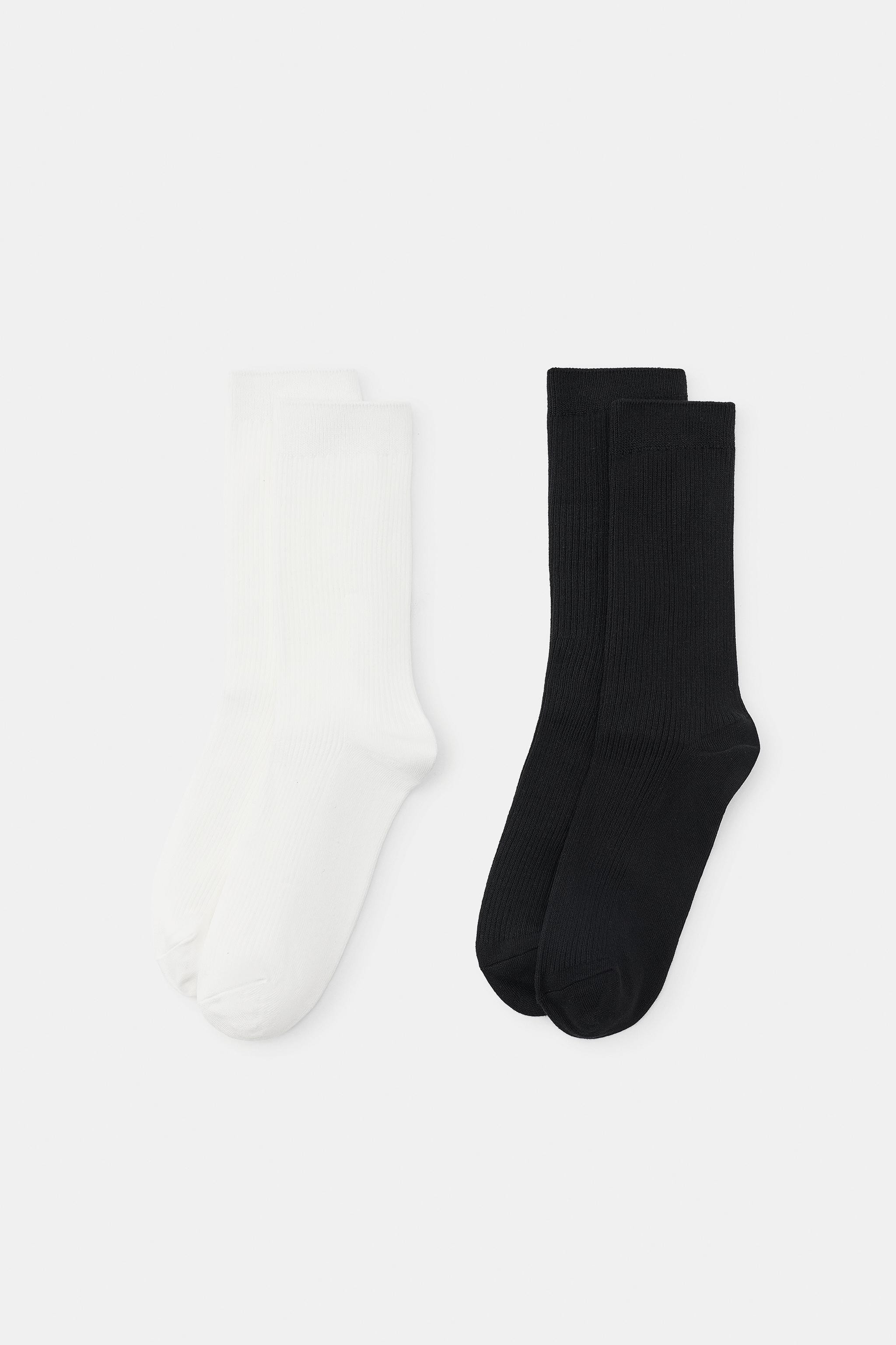 2-PACK OF PLAIN RIBBED SOCKS | Zara UK