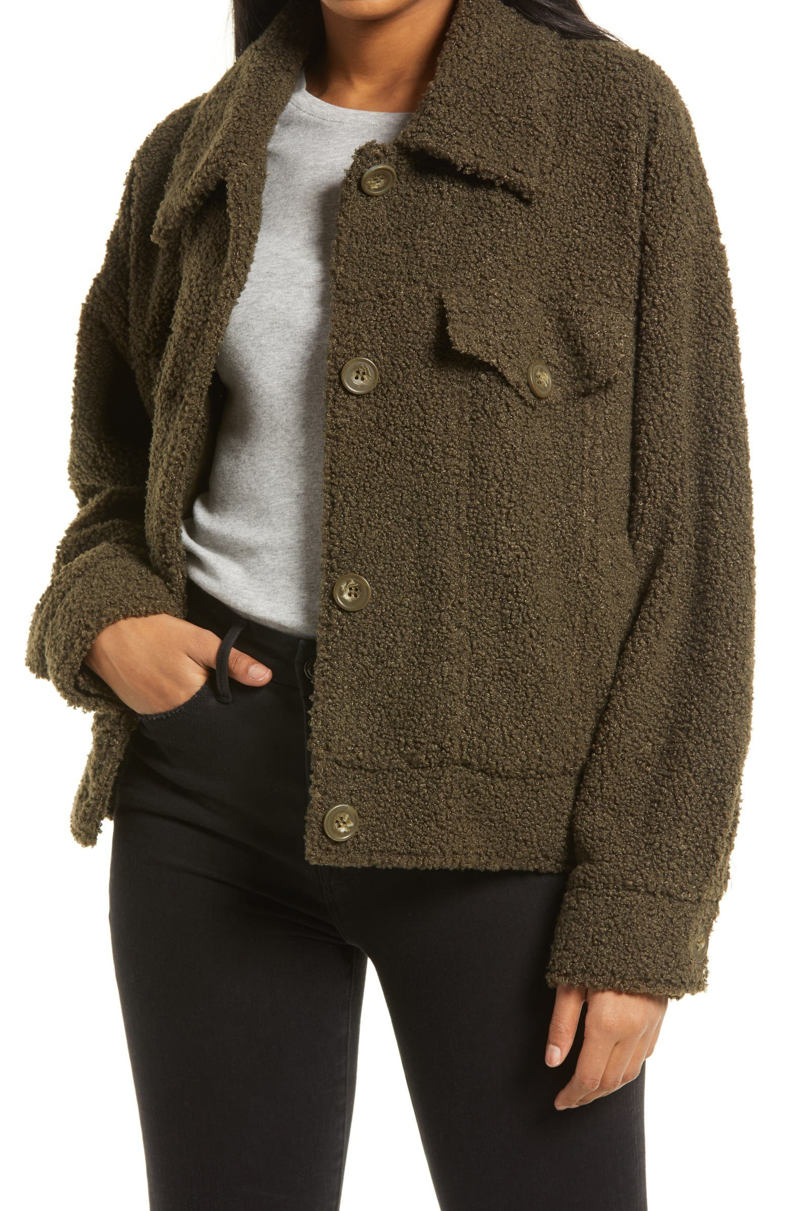 Miley Teddy Trucker Jacket | Nordstrom Canada