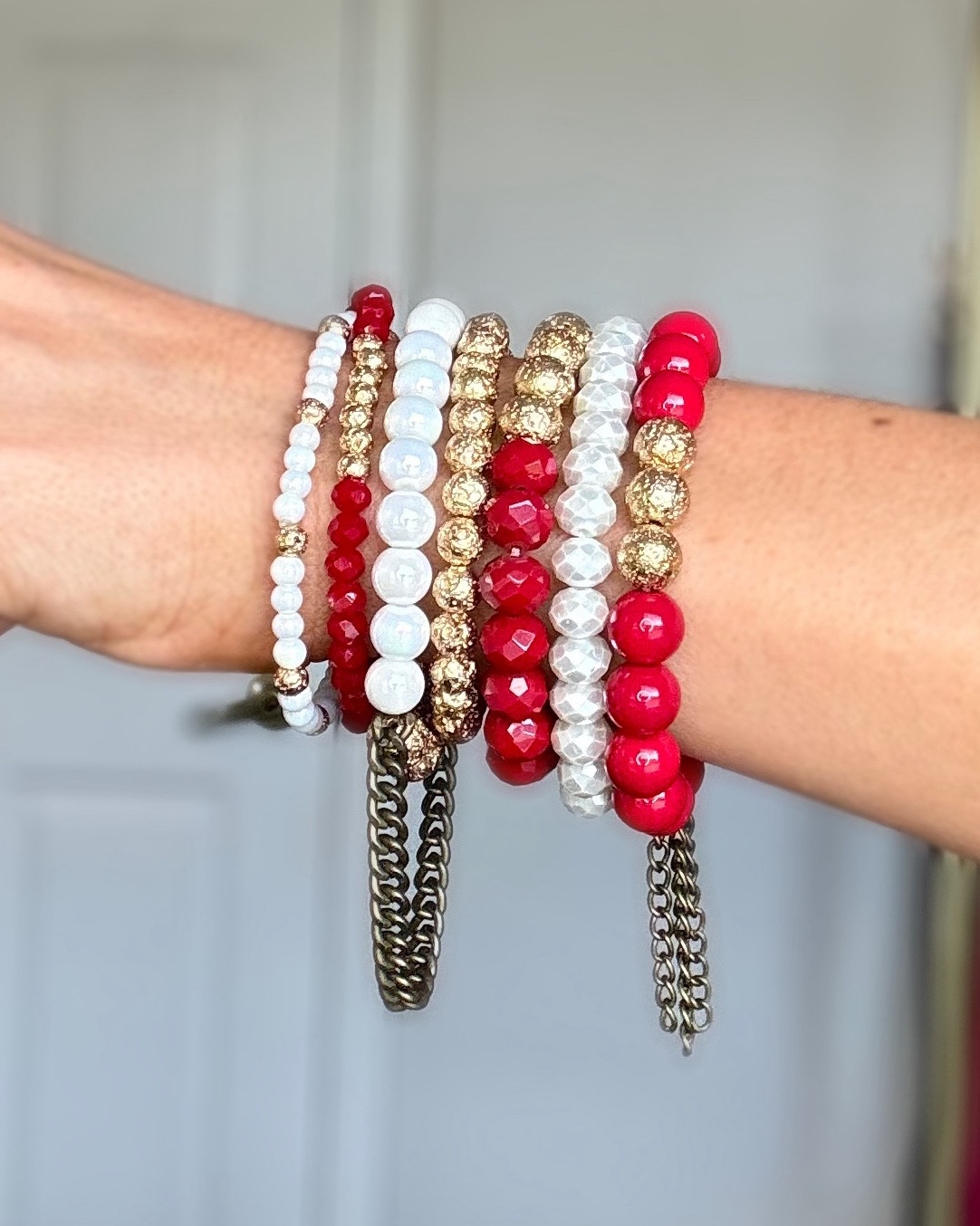 Bracelet stack for Memorial Day and 4th of July! 

Patriotic / bracelet stack / arm candy / jewelry / red white and blue / Fourth of July / Jewelry inspo / accessories / bracelets 

#bracelet #jewelry #braceletstack #armcandy #jewelryinspo #bracelets #jewleryinspiration #styleinspo #patriotic #redwhiteandblue #4thofjulyoutfit #4thofjuly 

#LTKFindsUnder100 #LTKStyleTip #LTKSeasonal