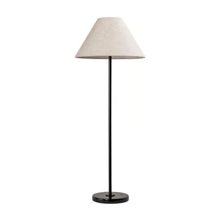 Black 38-inch Iron Torchiere Industrial Table Lamp | Rugs USA