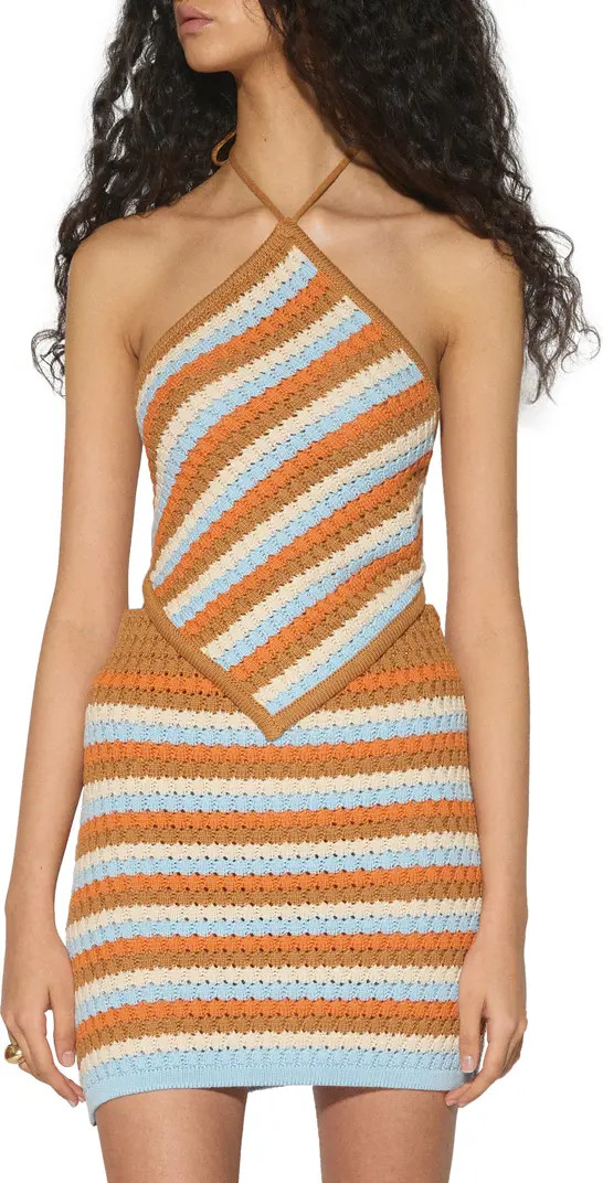 Stripe Scarf Knit Halter Top | Nordstrom