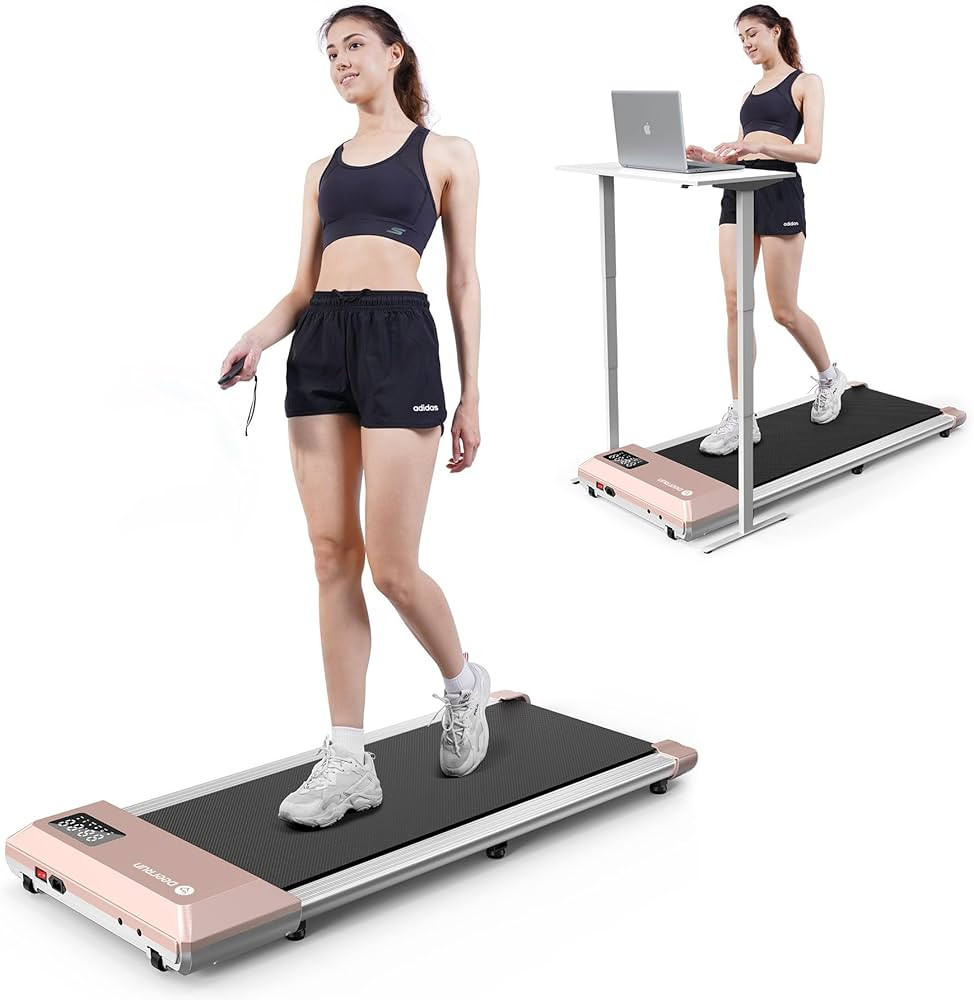 DeerRun Walking Pad, 2024 Upgrade Smart Under Desk Treadmill, 2.2HP Small Quiet Portable Treadmil... | Amazon (US)