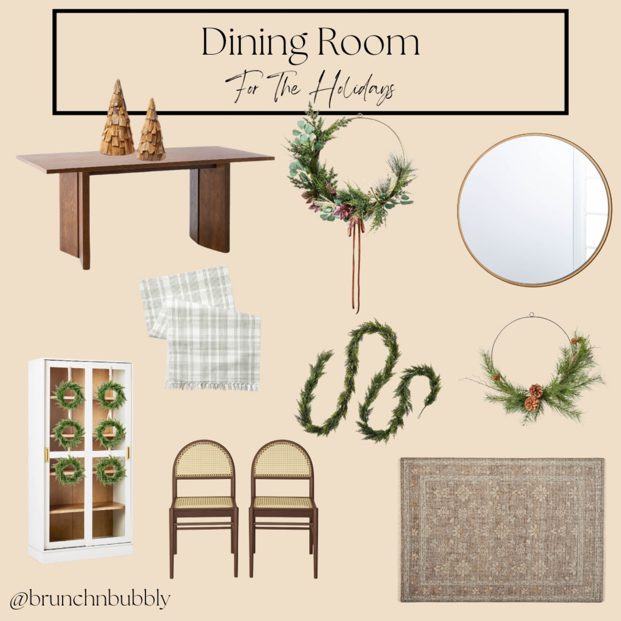 What my dining room looks like for the holidays! 

Wreath, Studio McGee, Hearth and Hand with Magnolia, dining room table, dining room chairs, hutch, Christmas decor, holiday decor, mirror, rug, garland, table runner

#LTKSeasonal #LTKHoliday #LTKCyberweek